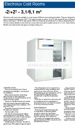 Electrolux Cold Rooms 102028 Spezifikationen