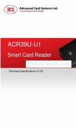 Advanced Card ACR39U-U1 Especificações técnicas