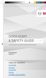Bosch Ascenta SHE3AR76UC Manual de inicio rápido y seguridad