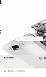 Bosch DISHWASHER Operating Instructions Manual