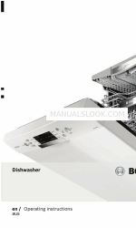 Bosch DISHWASHER 取扱説明書