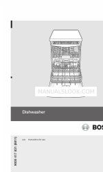 Bosch DISHWASHER 사용 설명서 지침