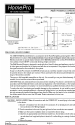 Advanced Control HomePro ZDW100 Quick Start Manual