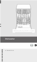 Bosch DISHWASHER 사용 설명서 지침