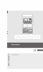 Bosch DISHWASHER Instructions For Use Manual