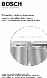 Bosch Integra SHX43C06UC Manual de instruções de instalação