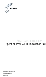 Airspan Sprint AIRAVE 4 LTE Посібник з монтажу