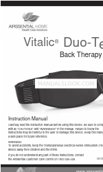 Airssential Home Vitalic Duo-Tens Manual de instrucciones