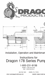 Dragon Wholesaling 178 Series Installation, Operation And Maintenance Instructions