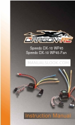 Dragon-RC Speedo DX-10 WP45 Gebruiksaanwijzing