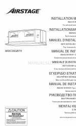 AirStage ARXC36GBTH 설치 지침 매뉴얼