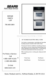 Electrolux 790.40613801 Repair Parts List Manual