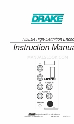 DRAKE HDE24A Manuel d'instruction