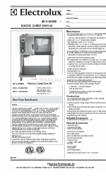 Electrolux Air-O-Steam 267081 Scheda tecnica