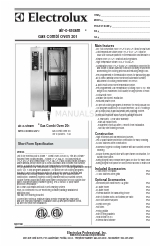 Electrolux Air-O-Steam 267554 Arkusz specyfikacji