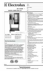 Electrolux Air-O-Steam AOS101EAB1 Spezifikationsblatt