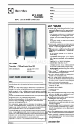 Electrolux air-o-steam AOS202GTD1 Especificación