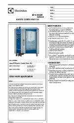 Electrolux air-o-steam class B Electric Combi Oven 101 Manual