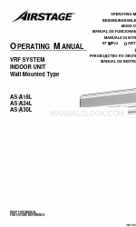 AirStage AS A18L Manual de instruções