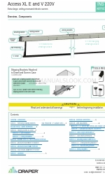 Draper Access XL E Manual de instrucciones