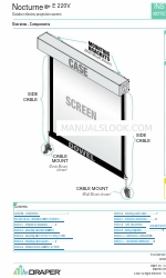 Draper Nocturne + E 220V Instructions Installation et fonctionnement