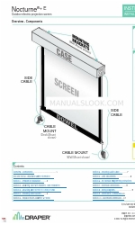 Draper Nocturne+ E Installation & Operation Instructions