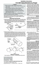 Draper Salara/Hardwire Installation Instructions