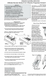 Draper Series V Instructions d'installation et d'utilisation