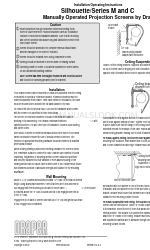 Draper Silhouette C Series Installations- und Betriebsanleitung