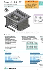 Draper SLX14 Instrucciones de instalación y funcionamiento