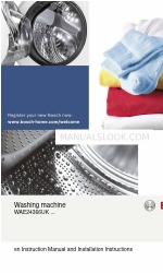 Bosch WAE24366UK Series Manual de instruções e instruções de instalação