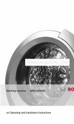 Bosch WAG14060IN Instruções de utilização e de instalação