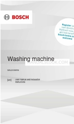 Bosch WAJ20068IN Manual do utilizador e instruções de instalação