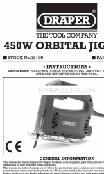 Draper PT450V Instructions Manual