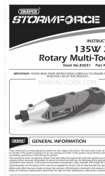 Draper StormForce PT141KSF Manual de instrucciones