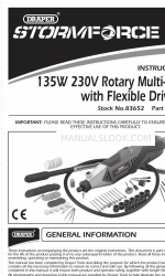 Draper STORMFORCE PT142KSF Instructions Manual