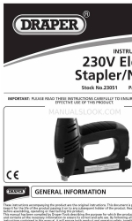 Draper 230V Grass Trimmer Instructions pour