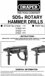 Draper 57829 PHD520VC Manual de instruções