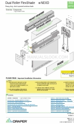 Draper Dual Roller FlexShade NEXD Installation & Operation Instructions