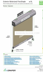 Draper Exterior Motorized FlexShade XL Kurulum ve Çalıştırma Talimatları