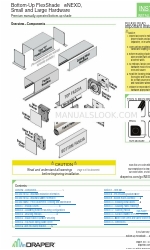 Draper FlexShade NEXD Instrukcje instalacji i obsługi