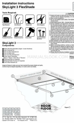 Draper FlexShade SkyLight 3 Panduan Petunjuk Instalasi