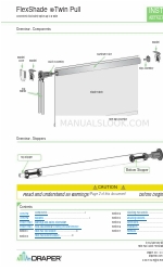 Draper FlexShade Twin Pull Kurulum ve Çalıştırma Talimatları