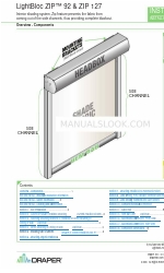 Draper LightBloc ZIP 127 Installation & Operation Instructions