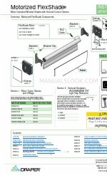 Draper Motorized FlexShade Kurulum ve Çalıştırma Talimatları