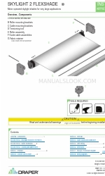 Draper SKYLIGHT 2 FLEXSHADE Manual de instrucciones