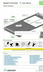 Draper Skylight FlexShade Instruções de instalação e funcionamento