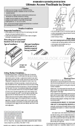 Draper Ultimate Access FlexShade Instrukcja instalacji i obsługi