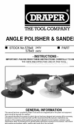 Draper ANGLE POLISHER & SANDER Anleitung Handbuch