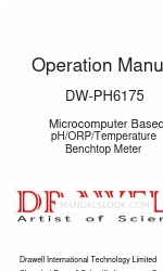 Drawell DW-PH6175 Operating Manual